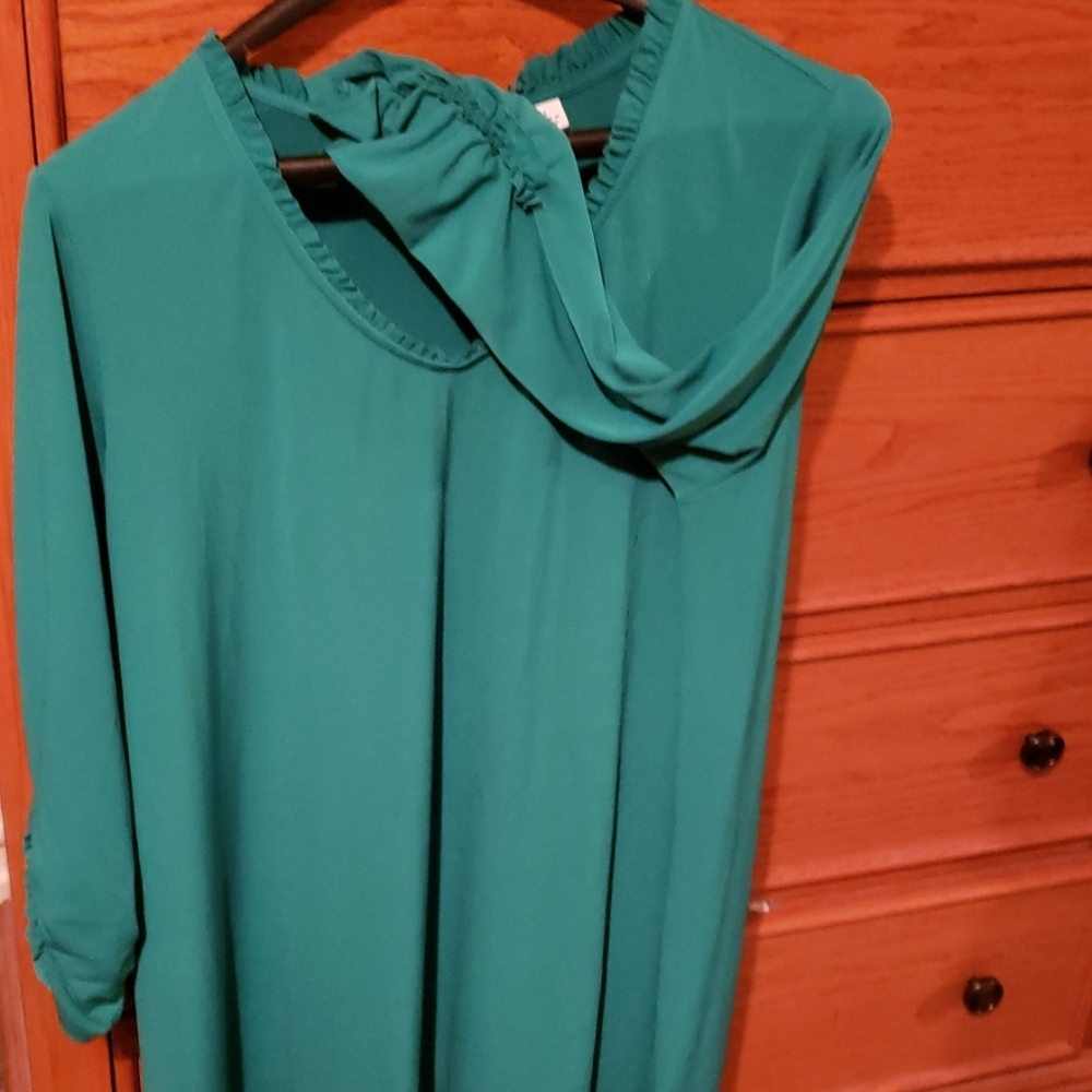 Teal dress shirt